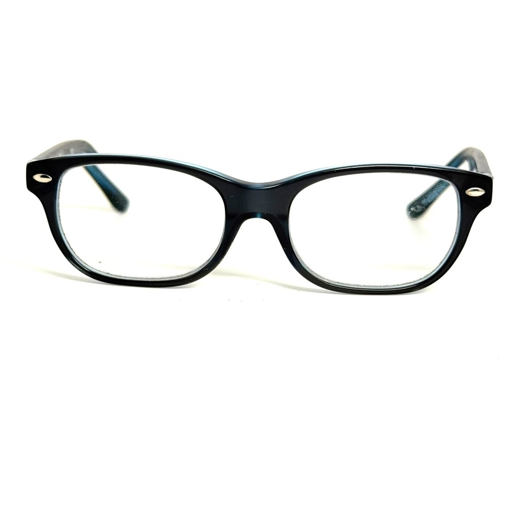 Ray-Ban RB 1555 3667 Blue Opal Rectangular Eyeglass Frames 48-16-130